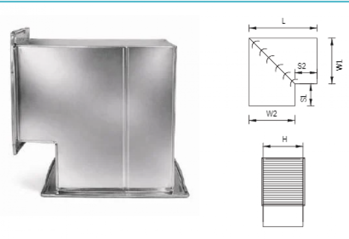 CHUYỂN HƯỚNG 90° (CÚT 90/ CO 90)-90°DUCTELBOW(90°ELBOW / 90°SLEEVE)
